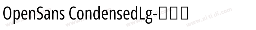 OpenSans CondensedLg字体转换